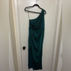 NWT Satin One Shoulder Dress size L/8